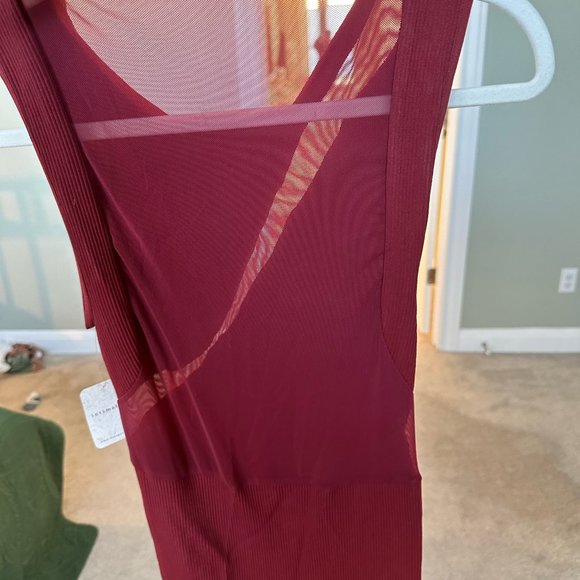 NWT Intimately Free People Dress Red Hide And Seek Bodycon - Picture 3 of 5